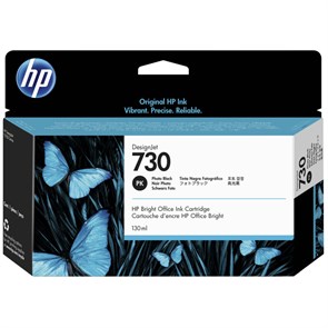 Картридж струйный HP 730 P2V67A фото чер. (130мл) для T1700 980176