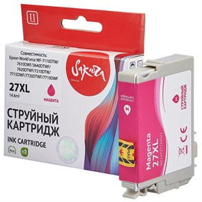 Картридж струйный Sakura C13T27134022 27XL M вод.пур. для Epson WF-7110DTW 1898428