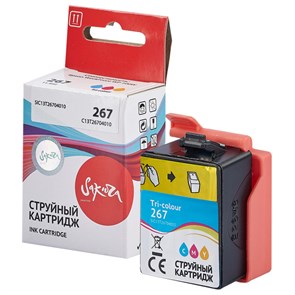 Картридж струйный Sakura C13T26704010 267 Colour пиг.цв.для Epson WF-100W 1898459