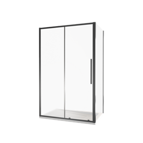 Боковая часть GOOD DOOR IDEA SP-90-C-B стекло Прозр 6мм профиль чёрн.
