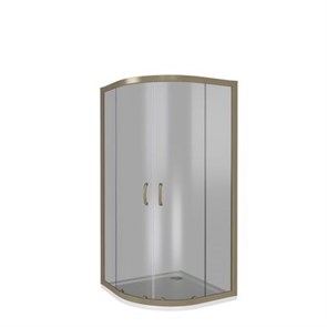 Душ.ограждение GOOD DOOR JAZZE R-120-B-BR 1200х800 стекло БРОНЗА 6мм, бронз. профиль (б/поддона и автослива)