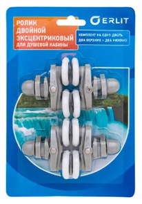 Ролики 25мм эксцентрик двойные комп..на дверь ER БЛИСТЕР РФ (82) 2112288001