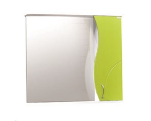 Зеркало-шкаф SANTREK HOME "ALLESSANDRO-80" Правый 800х732х150 (белый/Лайм)