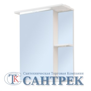 Зеркало-шкаф SANTREK HOME "Николь 500 С" левый (с подсветкой) 500*700*234 XST18423