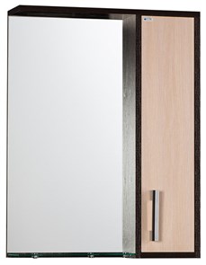 Зеркало-шкаф SANTREK HOME "ЭКОНОМ-55" прав (венге/дуб млечн) 550*730*160 XST32949