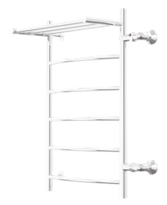 Полотенцесушитель Классик 2 с полкой 60-100 1", 7 перекладин (К-боковое 60, Дуга, Справа)  10426 XST305420