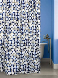 Штора для ванн BATH 180х180 MOSAIC WORLD brown (ch-21290) (167)