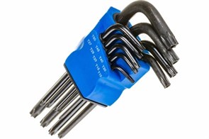 Набор ключей ТУНДРА black, TORX Tamper, удлиненные, CrV, TT10 - TT50, 9 шт. 2354403 XST288415