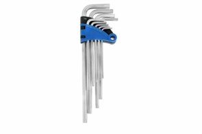 Набор ключей ТУНДРА, TORX Tamper, экстрадлинные, CrV, TT10 - TT50, 9 шт. 2354397 XST288411