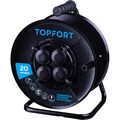 Удлинитель Topfort метал. КГ 2x2,5 кв.мм 20м 16А 4 гнезда б/з.,с/загл.,IP44 1959500 - фото 1014866