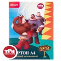 Картон цветной Комус Три богатыря 10л 10цв А4 мелован.папка 1843425 - фото 1025055