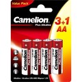 Батарейка Camelion Plus Alkaline 3+1 LR6 (3+1LR6-BP,1.5В) 4шт/бл 2063824 - фото 1030222