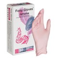 Перчатки нитрил., н/с, н/о,3,5гр./шт,роз.FOXY-GLOVES S 50 пар/уп ШК8614 1807799 - фото 1105528