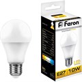 Лампа светодиодная Feron LB-92 Шар E27 10W 175-265V 2700K(25457) 2082344 - фото 1119558