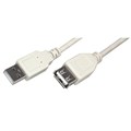 Удлинитель USB 2.0 AM/AF, 1.8 м, Rexant, сер, 18-1114 399726 - фото 1123166