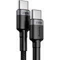 Кабель Baseus USB-C-&gt;-C CL 100W 2m GRчерный 2098151 - фото 1123298