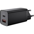 Зарядное устройство сетевое Baseus GaN2 Lite USB-C+A 65W черный 2098153 - фото 1123402