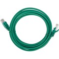 Патч-корд REXANT (02-0106-3) U/UTP, CAT 5e, 26AWG, LSZH, зеленый, 3м 2111785 - фото 1162133