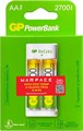 Аккумулятор + зарядное устройство GP PowerBank Е211 XM1448810 - фото 22070