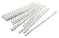 Пружины для переплета пластиковые Silwerhof d=12мм 56-80лист A4 белый (100шт) (1373587) - фото 339129