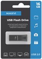 USB флеш накопитель 16 Gb Maxvi MK2 Dark grey  монолит, металл / FD16GBUSB20C10MK2 XMC118623 - фото 472843