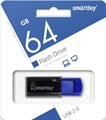 USB флеш накопитель 64 Gb SmartBuy Click Black-Blue SB64GBCL-B XMC104999 - фото 473229