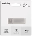 USB флеш накопитель 64 Gb SmartBuy M1 Metal Grey металл, поворотная  3.0/3.2 Gen.1 SB064GM1G XMC117140 - фото 473261