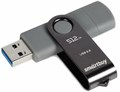 USB флеш накопитель_512 Gb SmartBuy Twist Dual Black Type-C/Type-A /пласт-металл/повор./SB512GB3DUOTWK XMC120687 - фото 473555