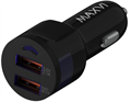 Авто З/У Maxvi (CCM-522 Plus M) 2 USB черный  5.2A, QC 3.0 кабель micro USB  0,5м XMC112242 - фото 473817