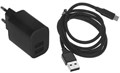 З/У Axxa (2407) 2 USB 2.4A + кабель micro USB черное XMC115683 - фото 477656