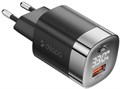 З/У Deppa (11439) USB A + USB-C, PD 3.0, QC 3.0, 33Вт,  дисплей, черное - фото 477698