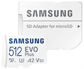 Карта памяти MicroSDXC_512 Gb Samsung EVO PLUS 130Mb/s MB-MC512KA /UHS-I / U3 / V30 / A2 - фото 478849