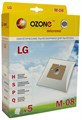 Мешки-пылесборники OZONE micron M-08 для LG, синтетические, 5 шт - фото 480209