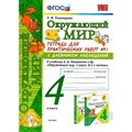 Окружающий мир. 4 класс. Тетрадь для практических работ с дневником наблюдений к учебнику А. А. Плешакова. Часть 1. Практические работы. Тихомирова Е.М. Экзамен XKN1213015 - фото 550869