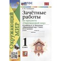 Окружающий мир. 1 класс. Зачетные работы к учебнику А. А. Плешакова. Новый. Проверочные работы. Тихомирова Е.М. Экзамен XKN1818286 - фото 559859