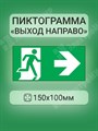 Пиктограмма "Выход направо" 150х100 к JUNIOR ВП1510 Белый свет Белый свет XRSВП1510 - фото 568585