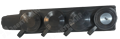 Колодка розеточная, 4 розетки, 16А, с/з, IP44, каучук, чёрная, переносная, РП16-432 ERK14-16-02-44 PLEXUP PLEXUP - фото 572163