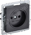 Розетка 2P 10А черный BRITE BR-R10-10-K02 IEK (ИЭК) IEK (ИЭК) - фото 574995