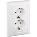 Розетка 2x2P+E белый Valena 774400 Legrand Legrand XRS774400 - фото 575166