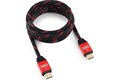 Кабель HDMI Cablexpert, серия Gold, 3 м, v1.4, M/M, красный, позол.разъемы, алюминиевый корпус, нейл CC-G-HDMI02-3M Gembird Gembird XRSCC-G-HDMI02-3M - фото 575733