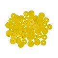 Кнопка "Micron" POM-10 Кнопки пластиковые пластик d 10 мм 15 шт. № 006 желтый - фото 628243