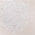 Пайетки "Zlatka" Набор пайеток ZFAS-150103 7, 10, 13 мм 5 х 15 г №03 снежинки (белый) - фото 642224
