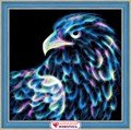 "Алмазная живопись" АЖ-1712 "Неоновый орёл" 25 х 25 см - фото 656017