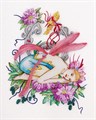 Набор для вышивания "PANNA" "Живая картина" JK-2042 "Фея цветов" 18 х 22 см - фото 662809