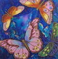 Набор для вышивания "PANNA" BN-5015 "Бабочки в ночных цветах" 31 х 31 см - фото 664100