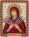 Набор для вышивания "PANNA" CM-1822 "Икона Божией Матери Семистрельная" 8.5 х 10.5 см - фото 664560