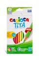 "Carioca" "Tita Maxi" Карандаши цветные утолщенные пластиковые шестигранные заточенный 12 цв. 2-й сорт 42789 - фото 679821