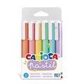 "Carioca" Набор текстовыделителей "Pastel" 2 мм 6 цв. 6 шт. перо скошенное 43033 XG98678300194 - фото 679838