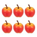 "Blumentag" RDF-04 Муляж в миниатюре "Яблоко" 6 х 6 шт. 3.5 х 4.7 см 02 деревенское яблоко - фото 696948