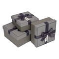 "Stilerra" YBOX-S20-3 Набор подарочных коробок 3 в 1 15 х 15 х 6.5 - 19 х 19 х 9.5 см - фото 701403